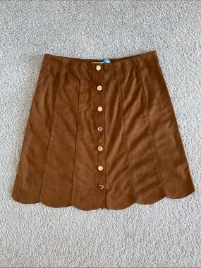 Lucy Paris Faux Suede Skirt size Small